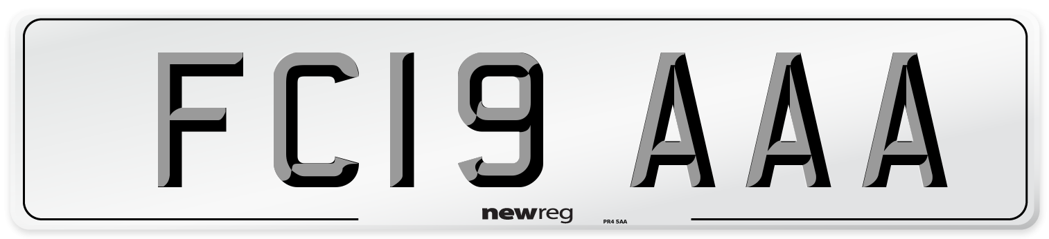 FC19 AAA Number Plate from New Reg